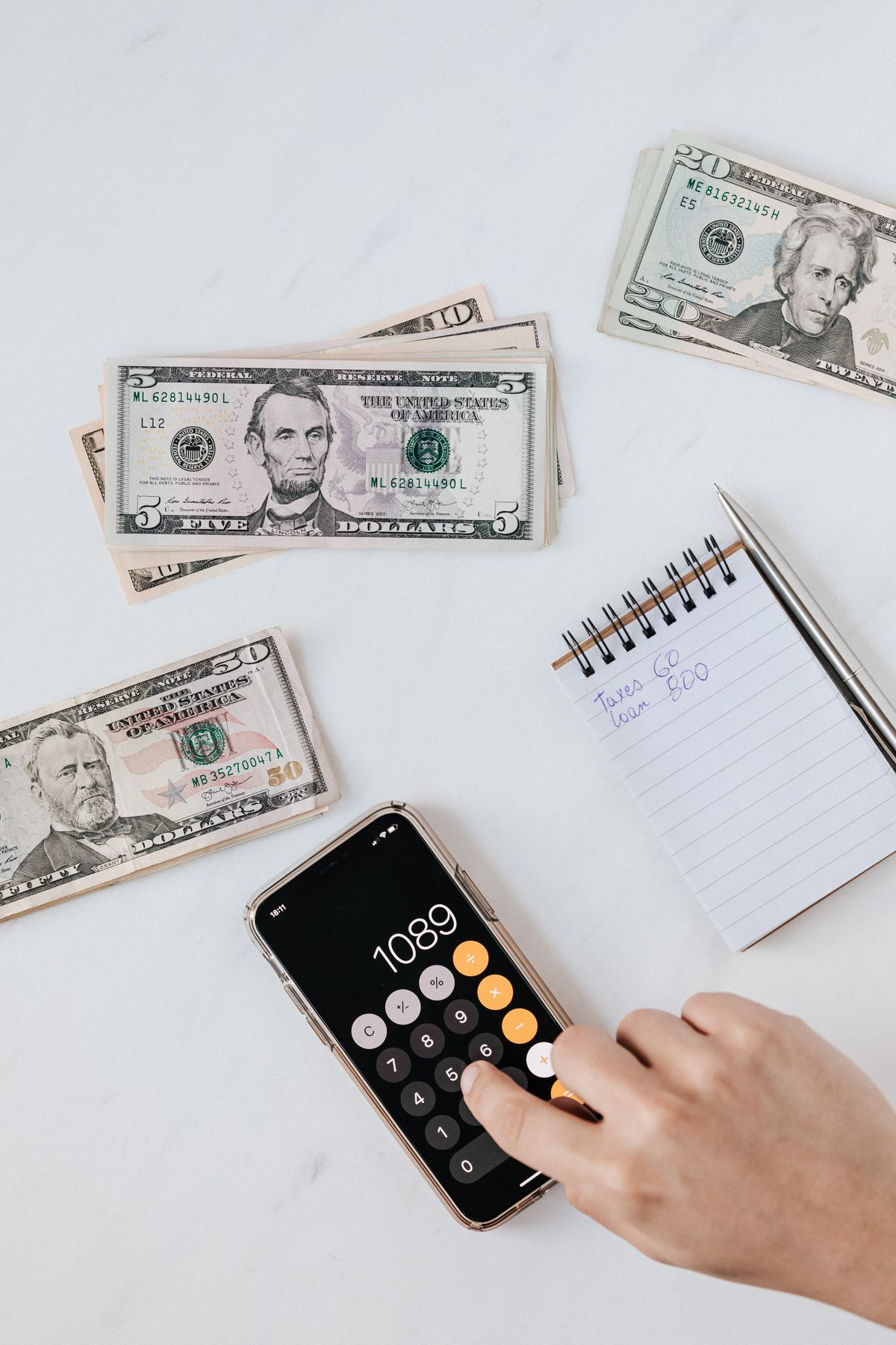 Planificación financiera personal con calculadora